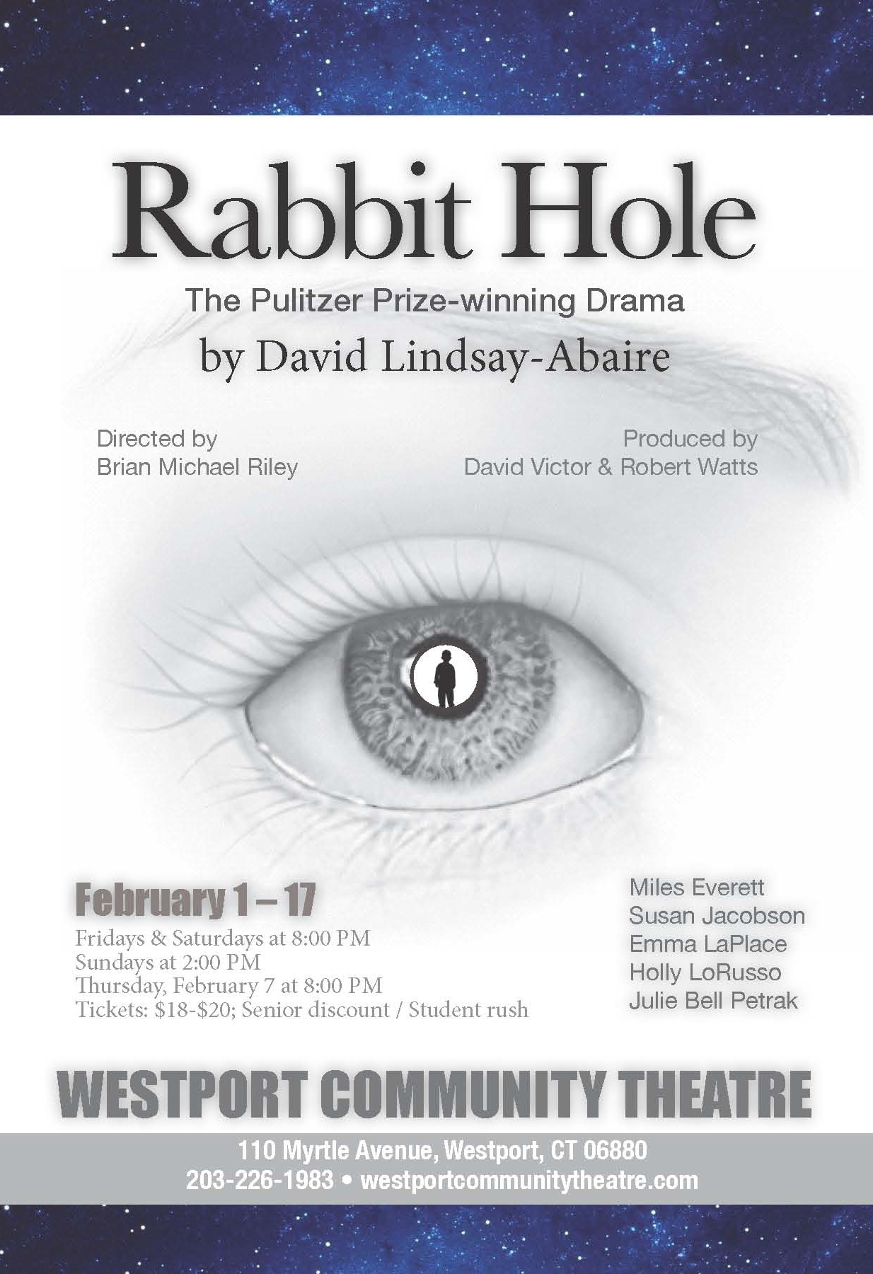 Rabbit Hole” Westport Community Theatre